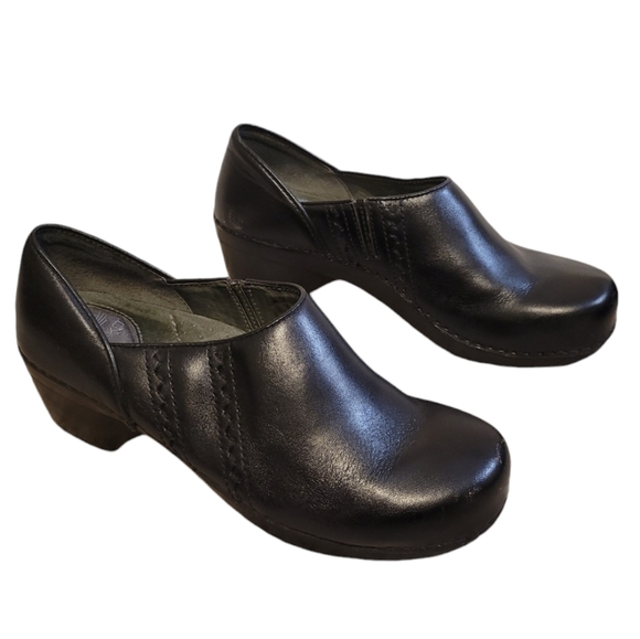 Dansko Black Leather Mules - Picture 9 of 9